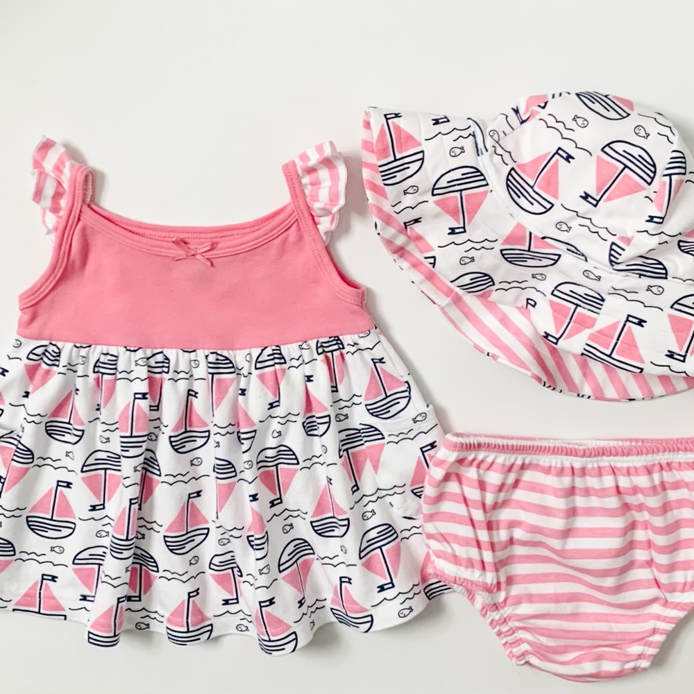 Baby girl sailboat set